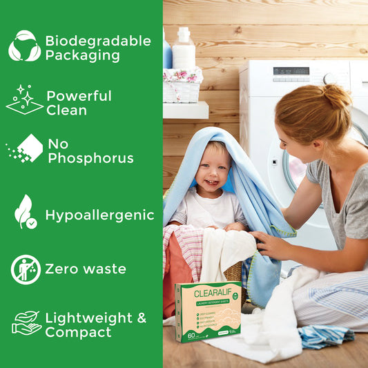 60 Loads Laundry Detergent Sheets Fresh Scent