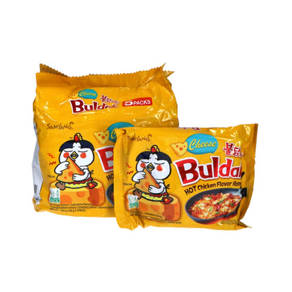 Samyang Buldak Ramen,Spicy Noodles,Stir Fried Ramen Noodles,Cheese,40 Packs in 1 Box