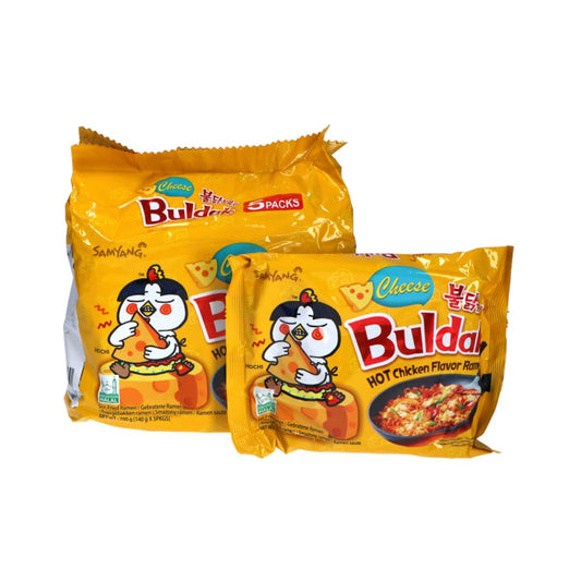 Samyang Buldak Ramen,Spicy Noodles,Stir Fried Ramen Noodles,Cheese,40 Packs in 1 Box