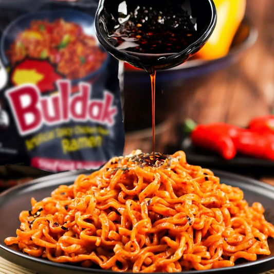 Samyang Buldak Ramen,Spicy Noodles,Stir Fried Ramen Noodles,Original Chicken Flavor,40 Packs in 1 Box