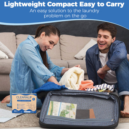 60 Loads Laundry Detergent Sheets Linen Scent