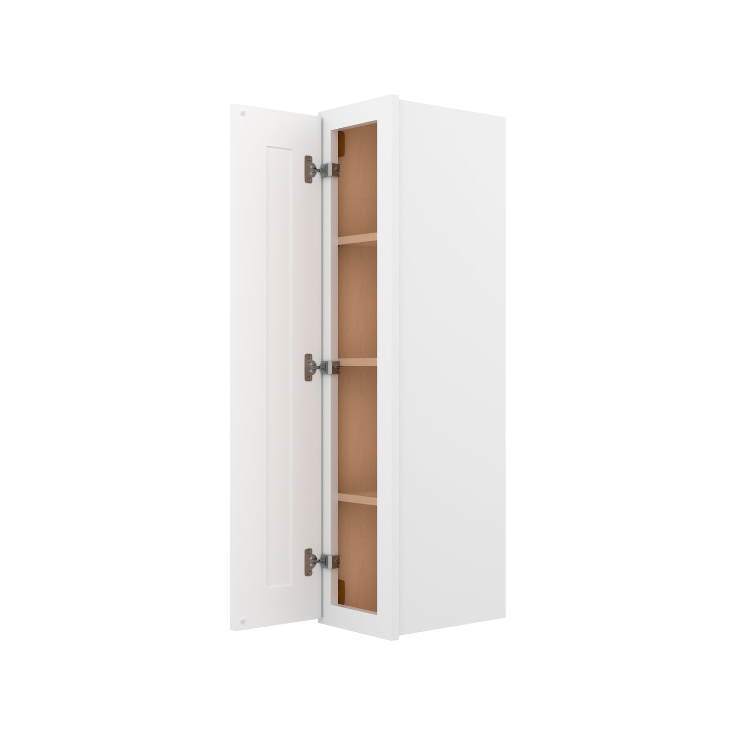 Cros Easy-DIY 9-in W x 12-in D x 42-in H in Shaker White Ready to Assemble Wall Kitchen Cabinet