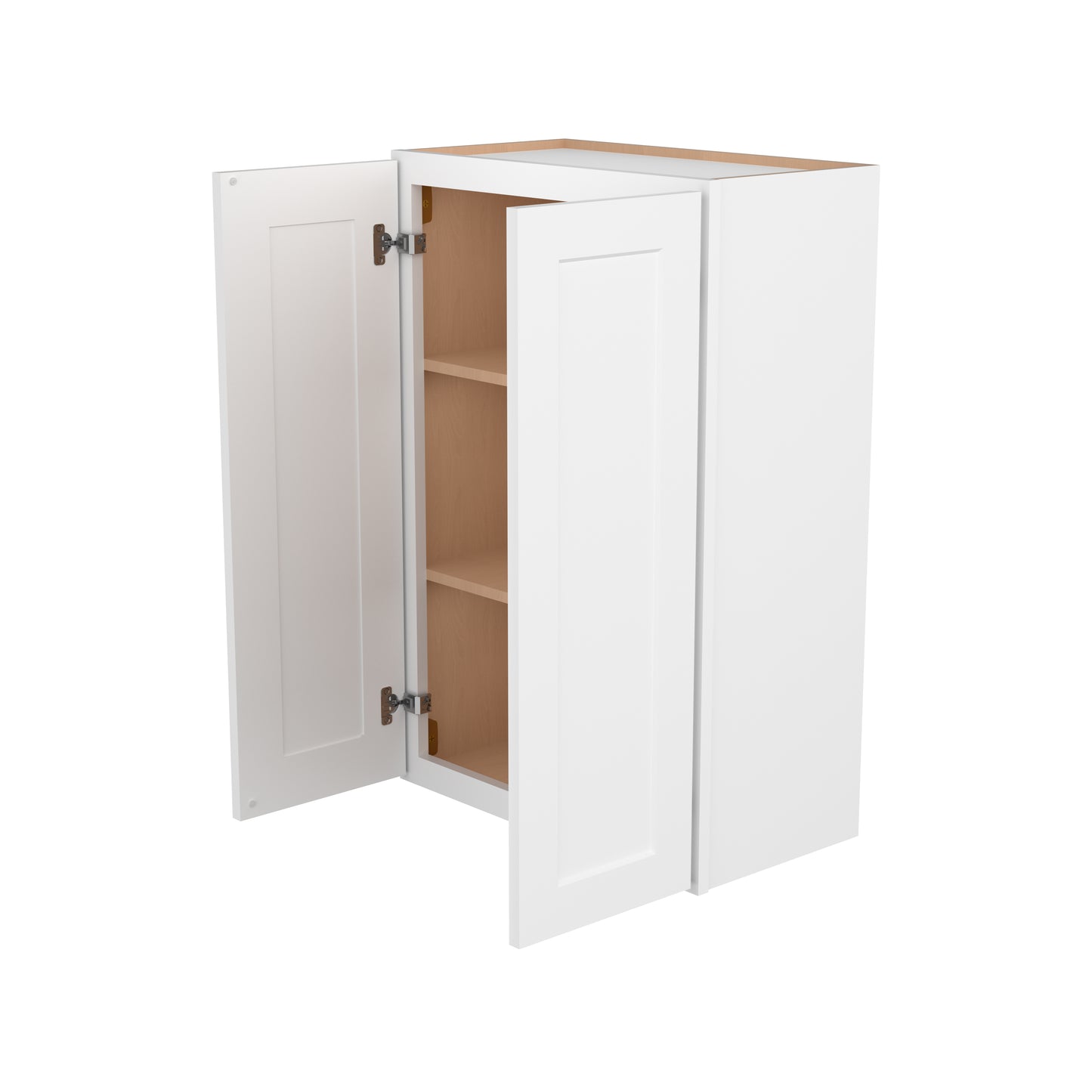 Cros Easy-DIY 24-in W x 12-in D x 36-in H in Shaker White Ready to Assemble Wall Kitchen Cabinet 2 Doors-2 Shelves