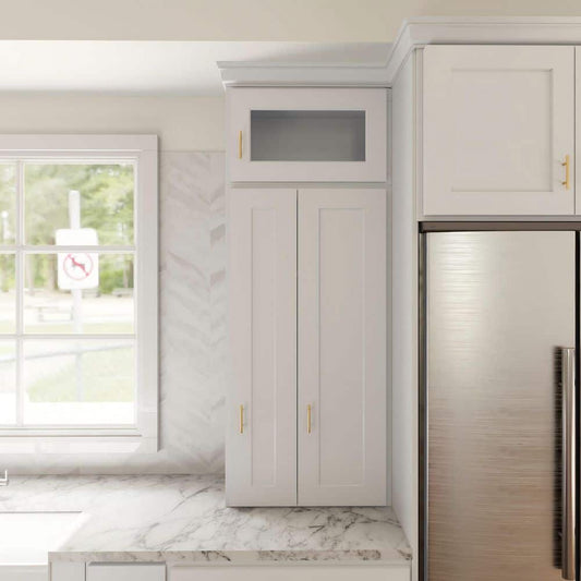 Cros Easy-DIY 9-in W x 12-in D x 42-in H in Shaker White Ready to Assemble Wall Kitchen Cabinet